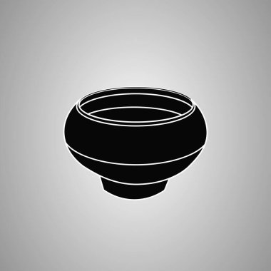 izole kil çömlek, simge