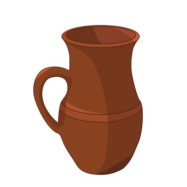 vektör, izole kil kap