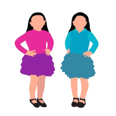 Yüzsüz çocuk, kız, hazır.