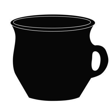 Kil tenceresi izole, siluet, simge