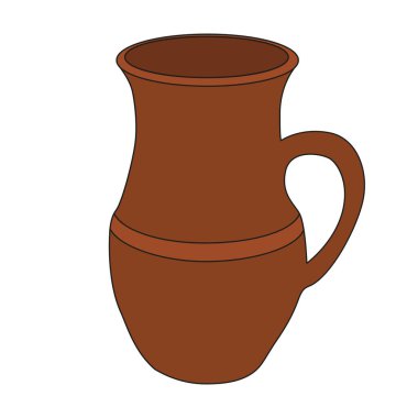 vektör, izole kil kap