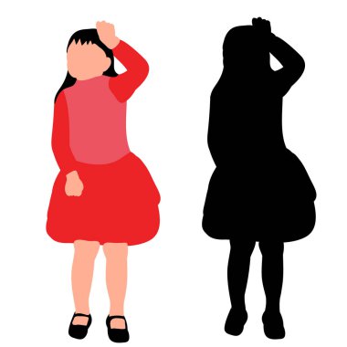 Yüzsüz kız dans ediyor