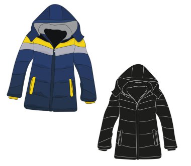  Ceket, izole, ceket silueti.