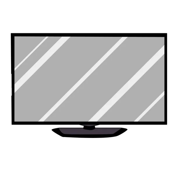 Televisión Aislada Sobre Fondo Blanco — Vector de stock