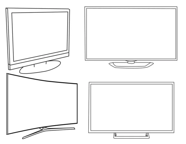 Geïsoleerd Schets Icoon Set — Stockvector