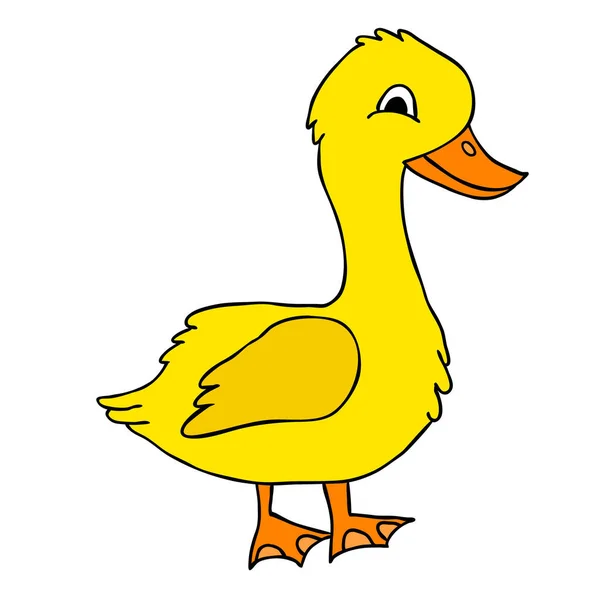 Goose Character Isolated Vector — Stock Vector