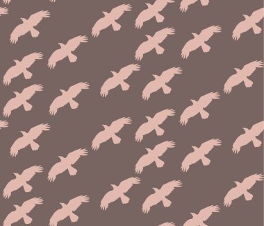 vektör, kusursuz kuş silueti arkaplanı