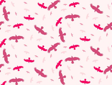 Kusursuz kuş silueti arkaplanı