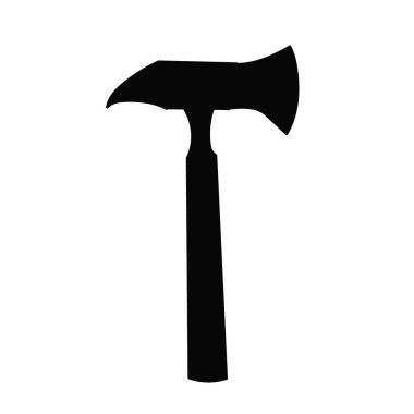 vektör, beyaz arkaplanda, ax silueti