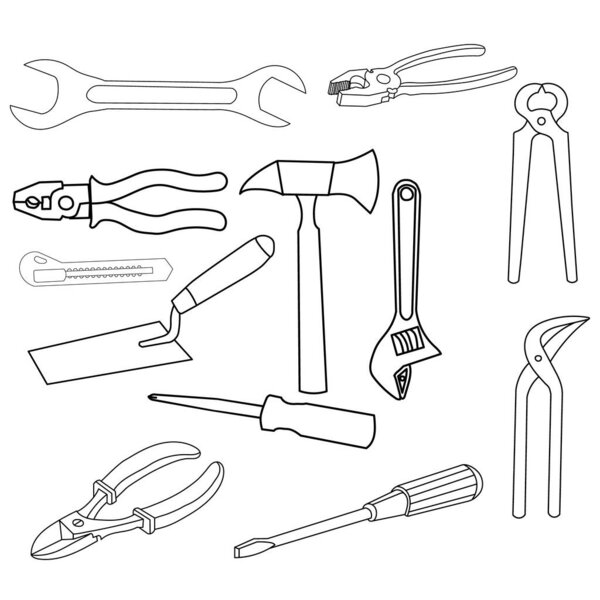 construction tool set, sketches collection