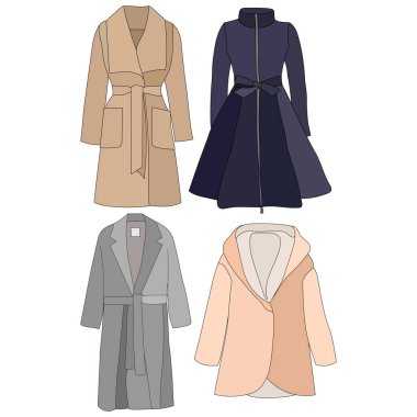 Beyaz arka plan, dış giysi, pelerin, set