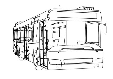 skeç şehir yolu vektörü