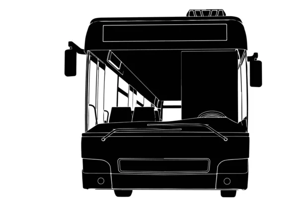 เวกเตอร ปทรงของรถบ สในเม — ภาพเวกเตอร์สต็อก