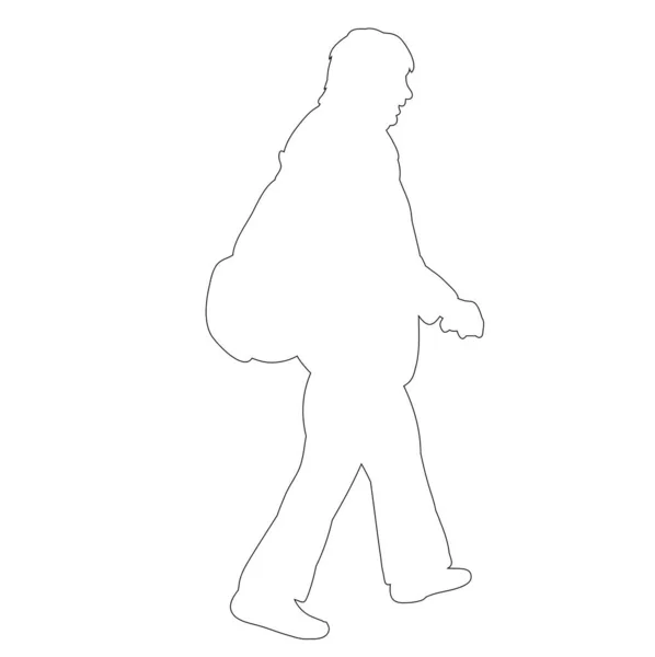 Vecteur Profil Personne Isolée — Image vectorielle