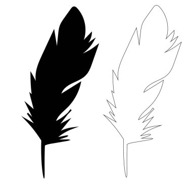 kuş tüyü, dış hat vektörü