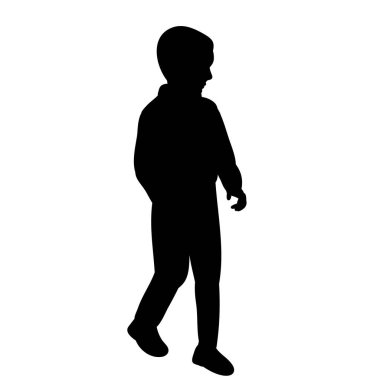 çocuk, meçhul kız beyaz arka planda