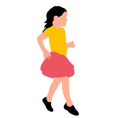 Beyaz bir arkaplanda, yüzü olmayan çocuk seviniyor.