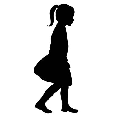 Bir çocuğun silueti, kızım.