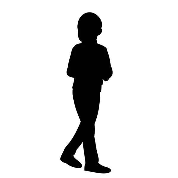 Silhouette Child — Stock Vector