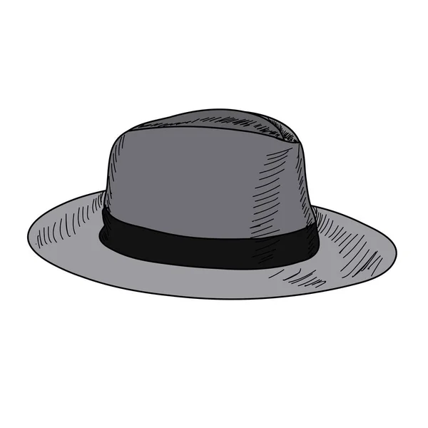 Sombrero Hombre Tocado Gráfico Icono — Vector de stock