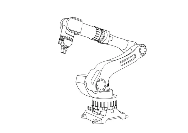 Роботизированный Вектор Руки — стоковый вектор