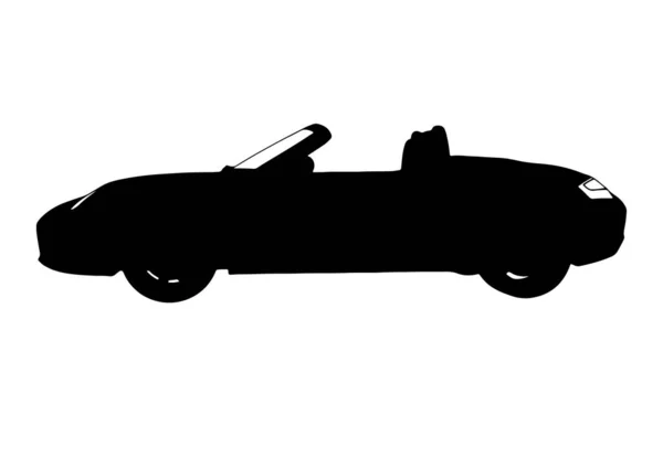 Silhouette Sports Car Vector — Stock Vector