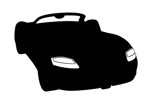 Silhouette Sports Car Vector — Stock Vector