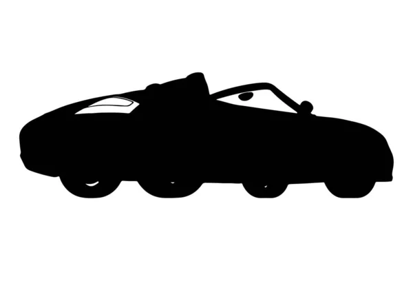 Silhouette Sports Car Vector — Stock Vector