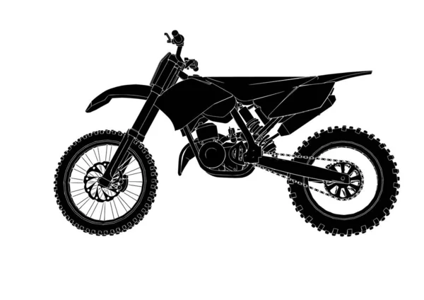 Motocross Dirt Bikes Silhouette Stock Vector by ©hobrath 77481250