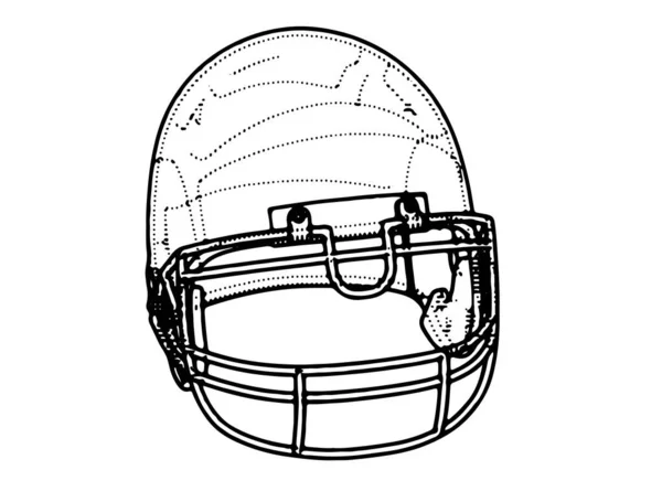 美国足球头盔绘图矢量 — 图库矢量图片
