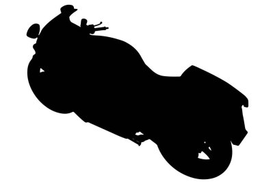 siluet spor motosiklet vektörü