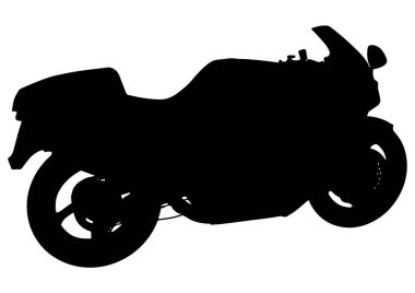siluet spor motosiklet vektörü