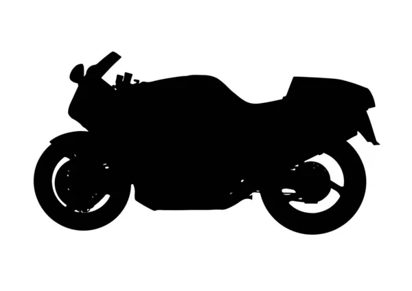 Silhouette Sport Motorrad Vektor — Stockvektor