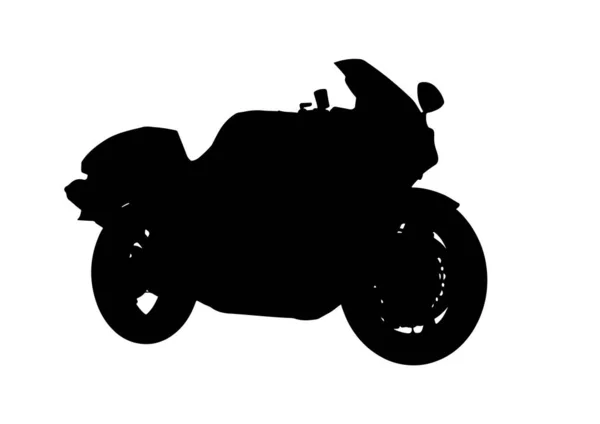 Silhouette Sport Moto Vettore — Vettoriale Stock