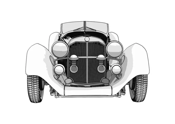 复古汽车矢量的轮廓 — 图库矢量图片