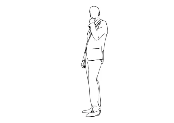 立っている男性のベクトルを — ストックベクタ