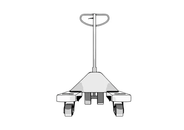Wektor Wózka Paletowego Białym Tle — Wektor stockowy