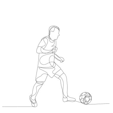 beyaz arkaplan, çalışan bir adamın çizgi çizimi