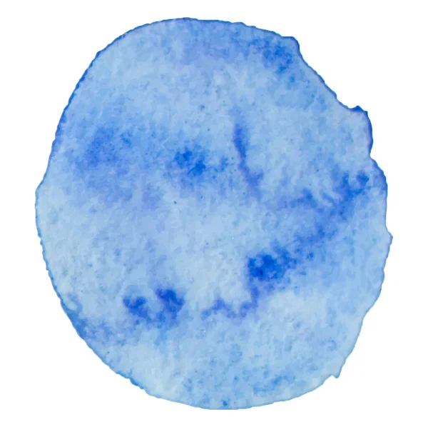 Isolé Tache Aquarelle Bleue — Image vectorielle