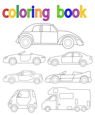  kitap boyama arabası, set