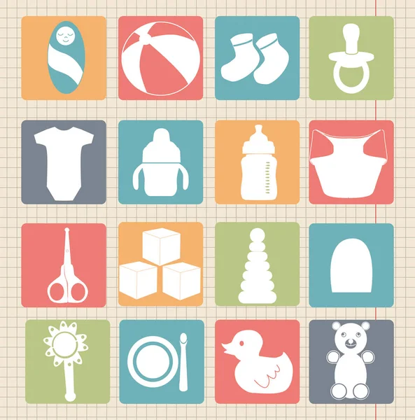 İzole edilmiş çocuk nesnelerinin vektör kümeleri