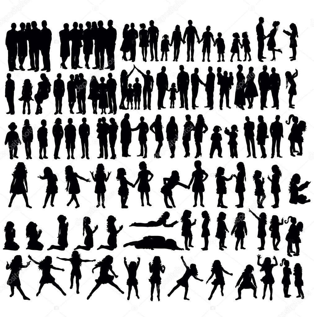 collection of people silhouettes