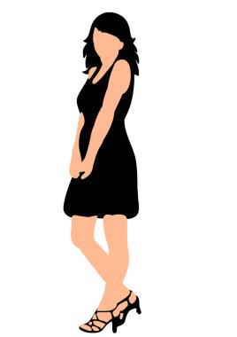 vektör izole edilmiş siluet kız kafası karışık