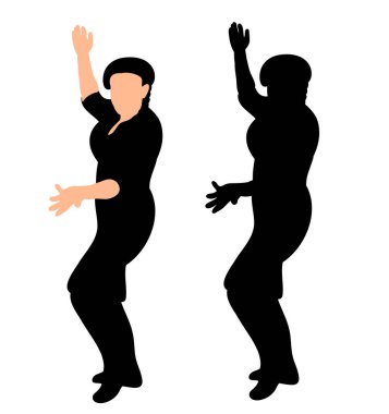 Vektör, bereli izole kız.