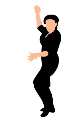 Şapkalı siluet kız.