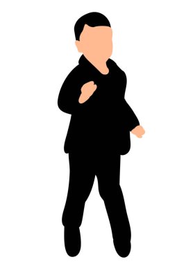 Dans eden bebek silueti