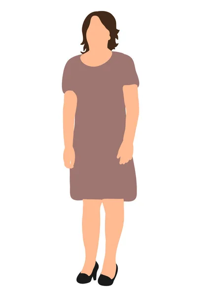 Vecteur Isolé Femme Robe — Image vectorielle