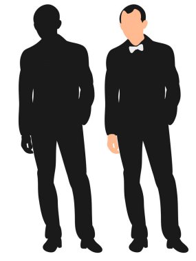 İş adamının silueti