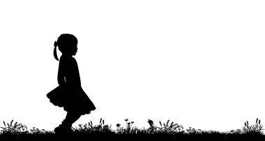 Dans eden insanların izole edilmiş silueti