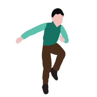 çocuk düz stil, arkadaşlık, erkek atlama